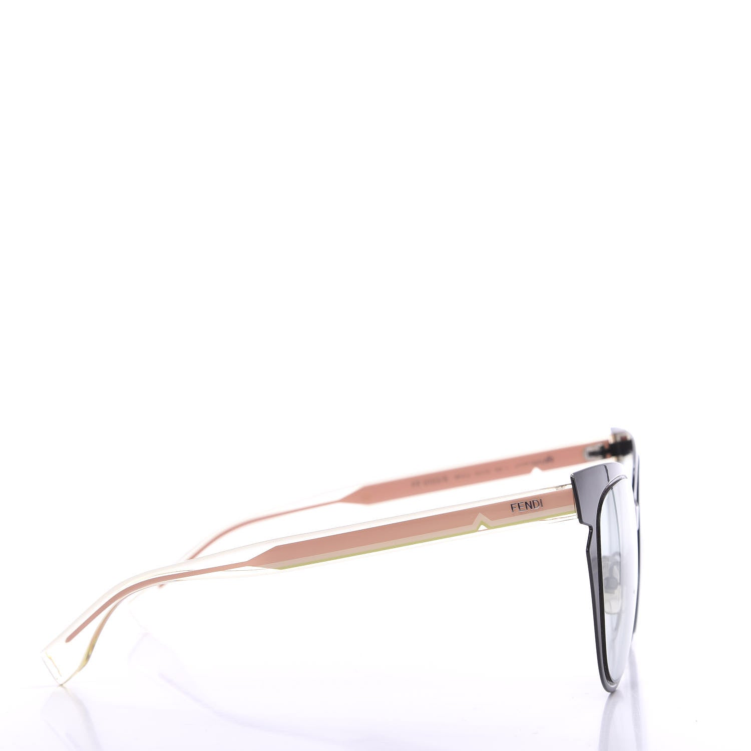 Fendi Cat Eye Lines Sunglasses FF 0133/S Black 3 of 7