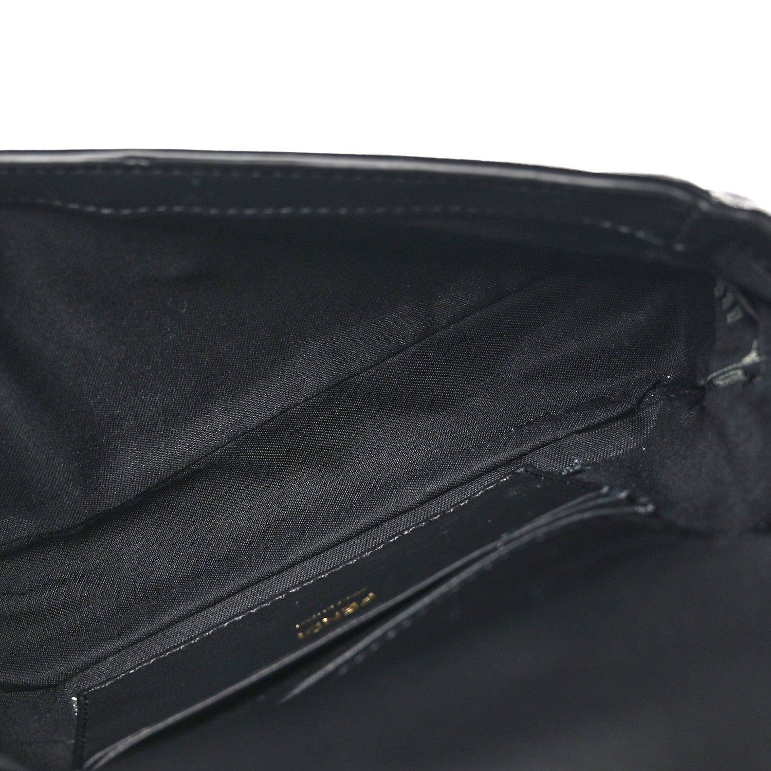 Fendi Nappa FF 1974 Embossed Mini Baguette Black 5 of 9