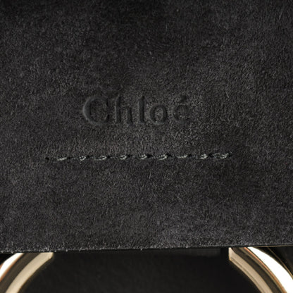 Chloe Suede Calfskin Medium Faye Shoulder Bag Carbon Grey 6 of 7