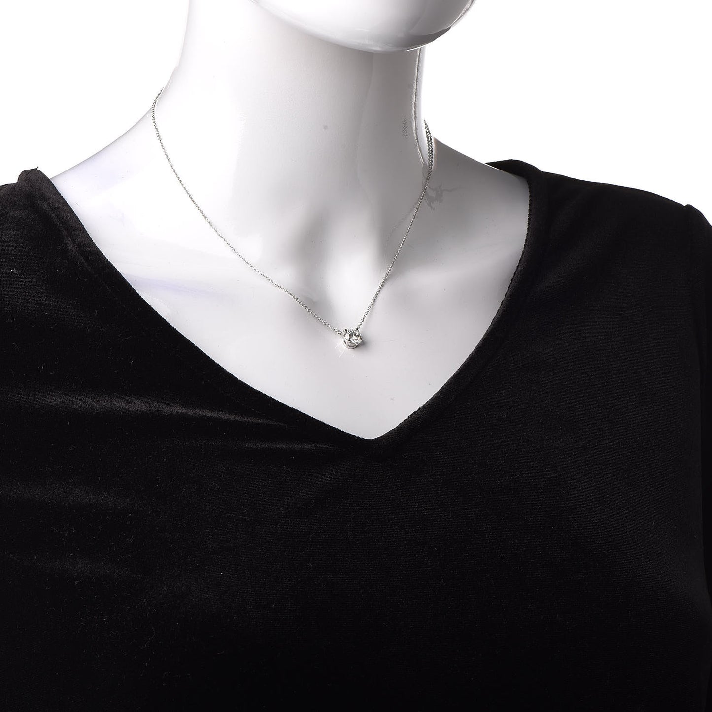 Platinum Diamond 1.14ct Solitaire Pendant Necklace