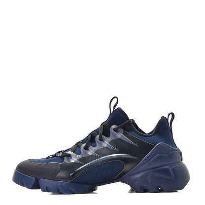 Christian Dior Neoprene Rubber Womens D-Connect Sneakers 41 Indigo Blue 1 of 11