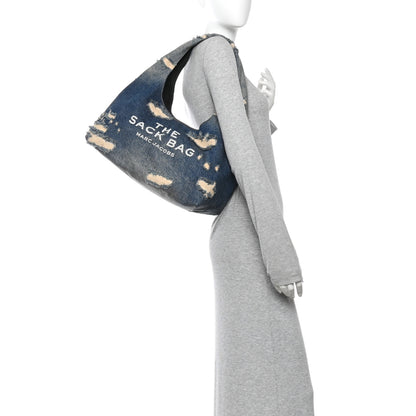 Marc Jacobs Denim The Rip and Repair The Sack Bag Punk Indigo 2 of 10