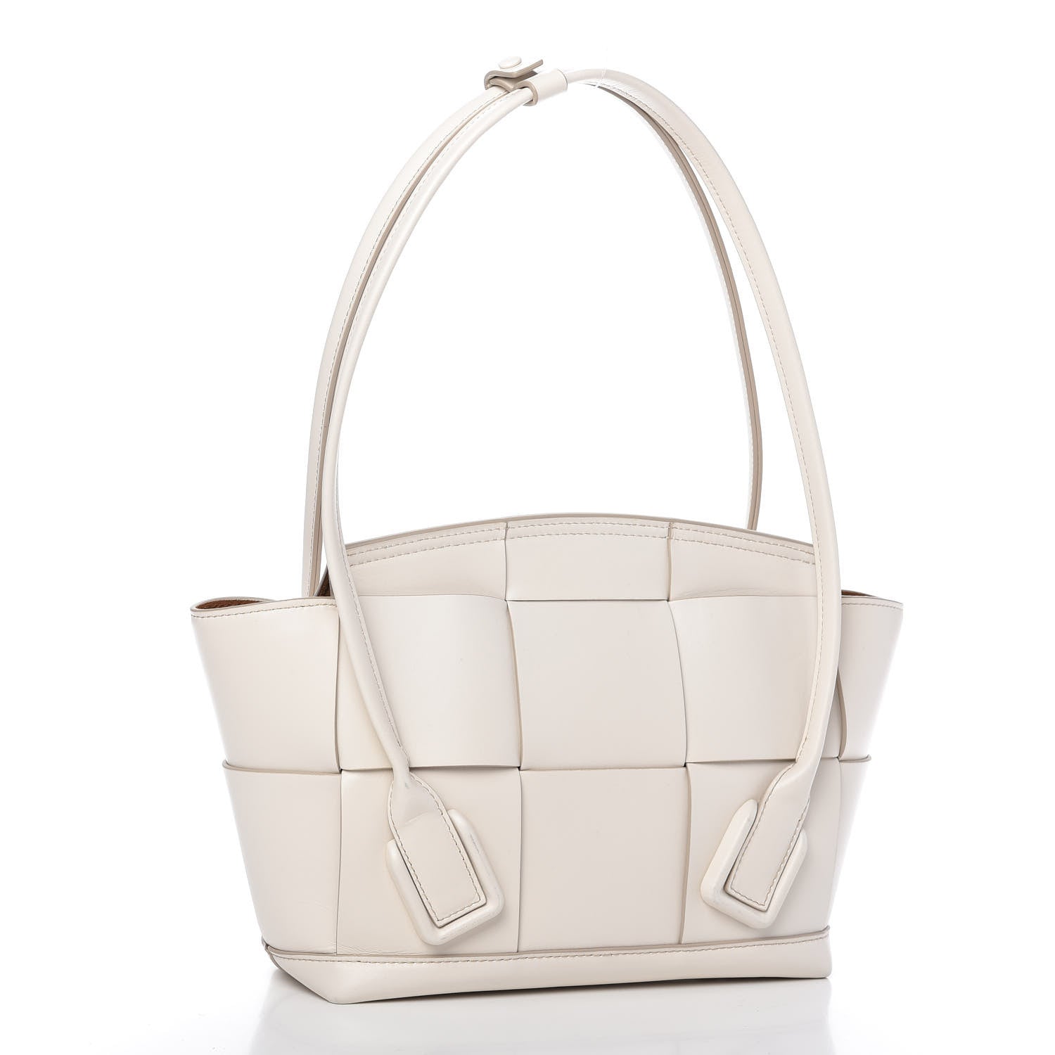 Bottega Veneta French Calfskin Maxi Intrecciato Small Arco Bianco 3 of 9