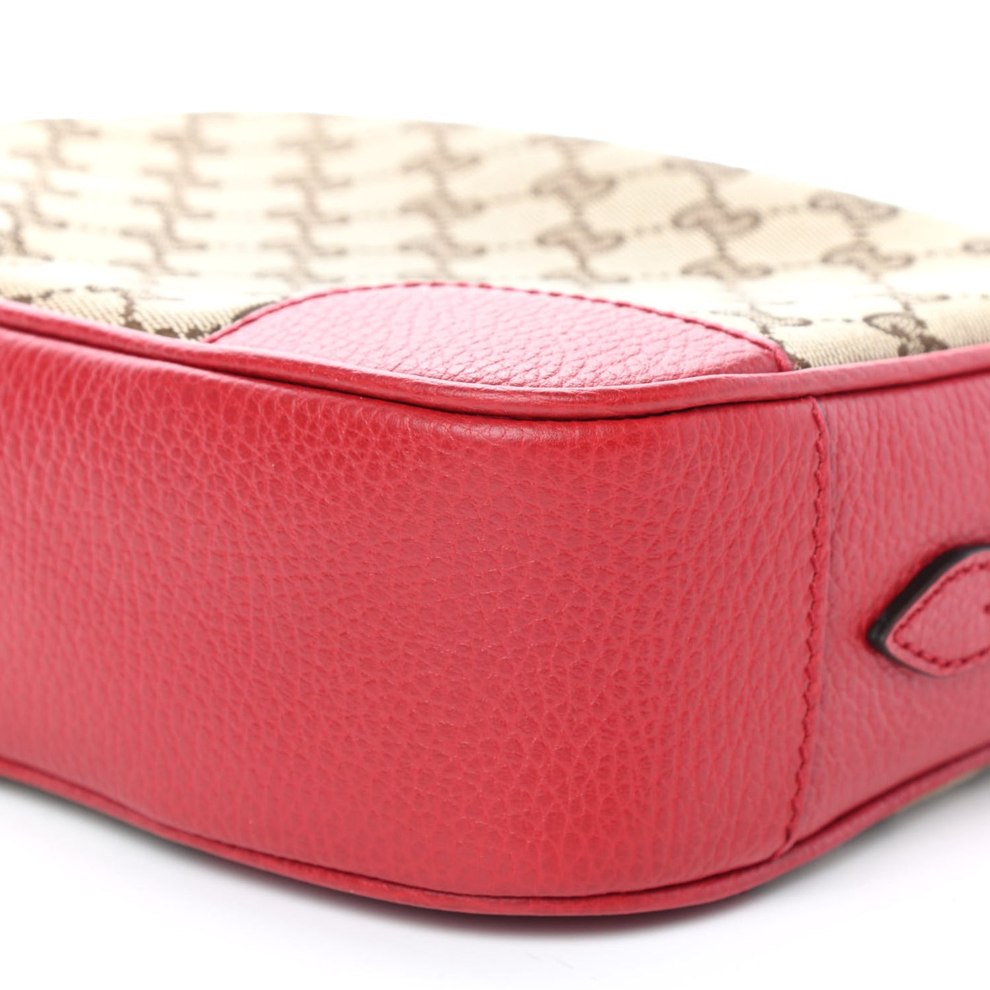 Monogram Mini Bree Messenger Bag Red