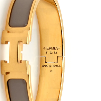 Hermes Enamel Narrow Clic Clac H Bracelet PM Marron Glace 4 of 5