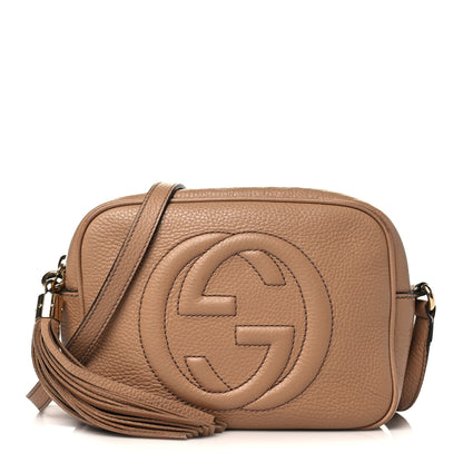 Gucci Pebbled Calfskin Small Soho Disco Bag Camelia 1 of 9