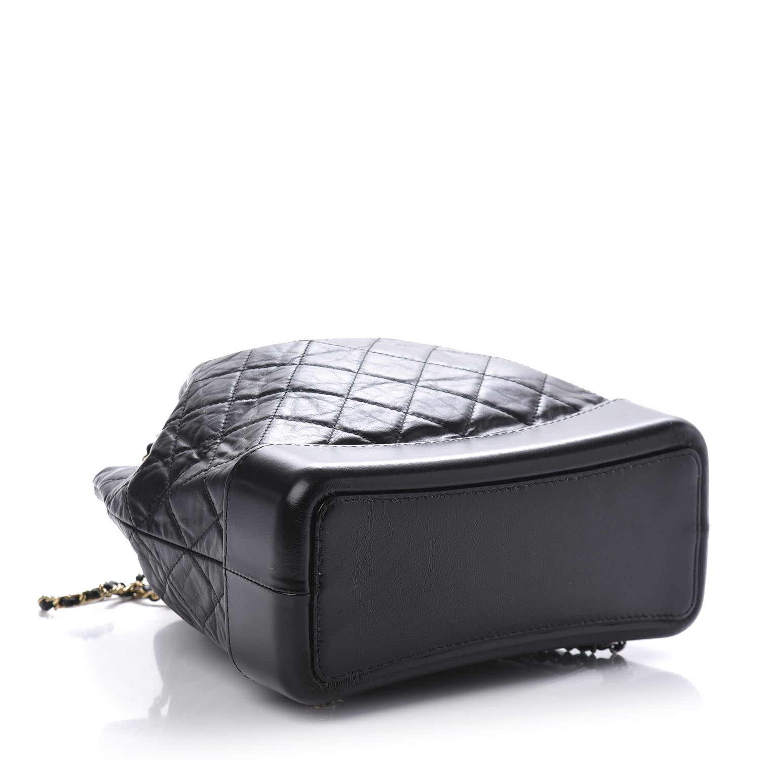 Chanel Aged Calfskin Quilted Gabrielle Backpack Black 3 of 9