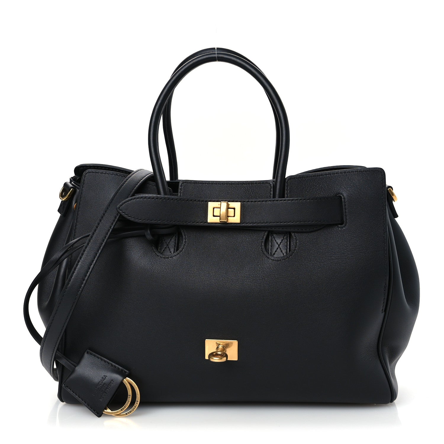 Balenciaga Smooth Calfskin Small Bel Air Carry All Bag Black 1 of 11