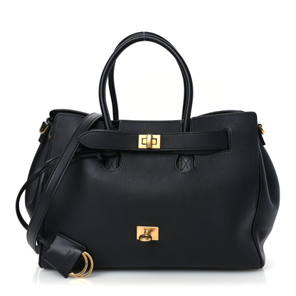 Balenciaga Smooth Calfskin Small Bel Air Carry All Bag Black 1 of 11
