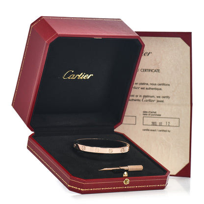 Cartier 18K Pink Gold LOVE Bracelet 17 5 of 5