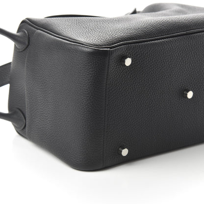 Hermes Taurillon Clemence Lindy 30 Black 6 of 10
