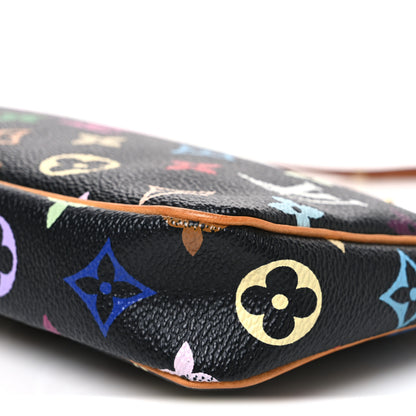Louis Vuitton Monogram Multicolor Pochette Accessories Black 10 of 11