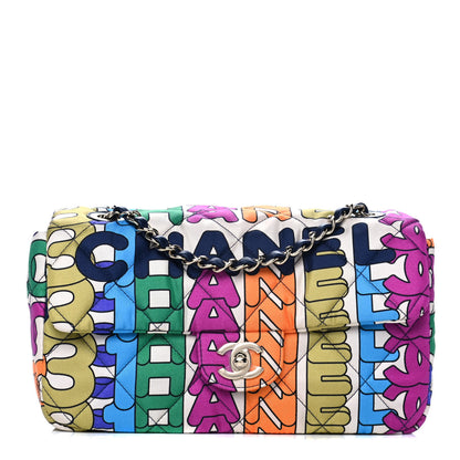 Chanel Printed Silk CC Small Single Flap Multicolor 1 of 9