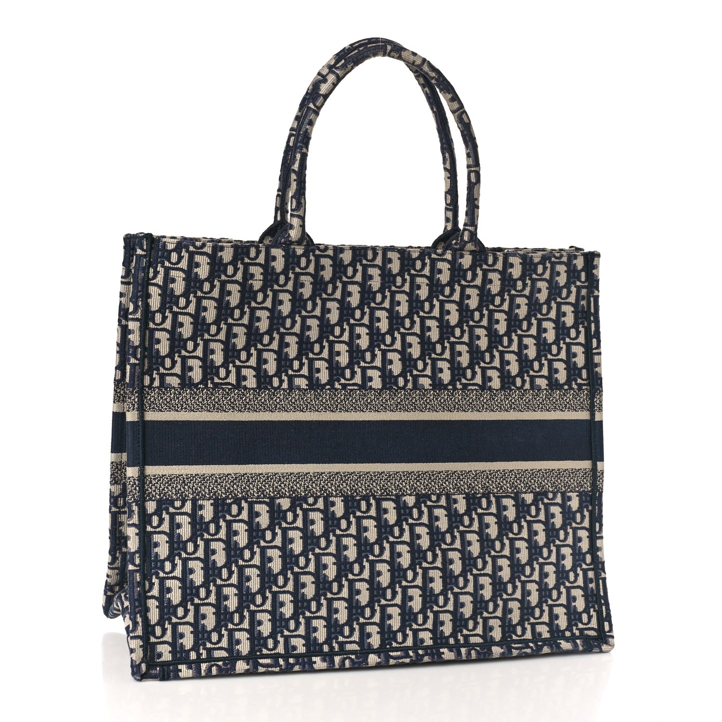 Oblique Large Book Tote Blue Multicolor