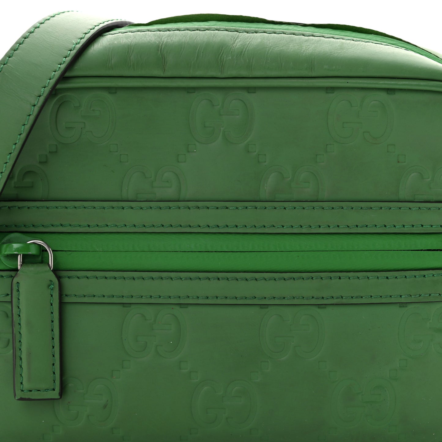 Rubber Effect Monogram GG Mini Crossbody Bag New Shamrock