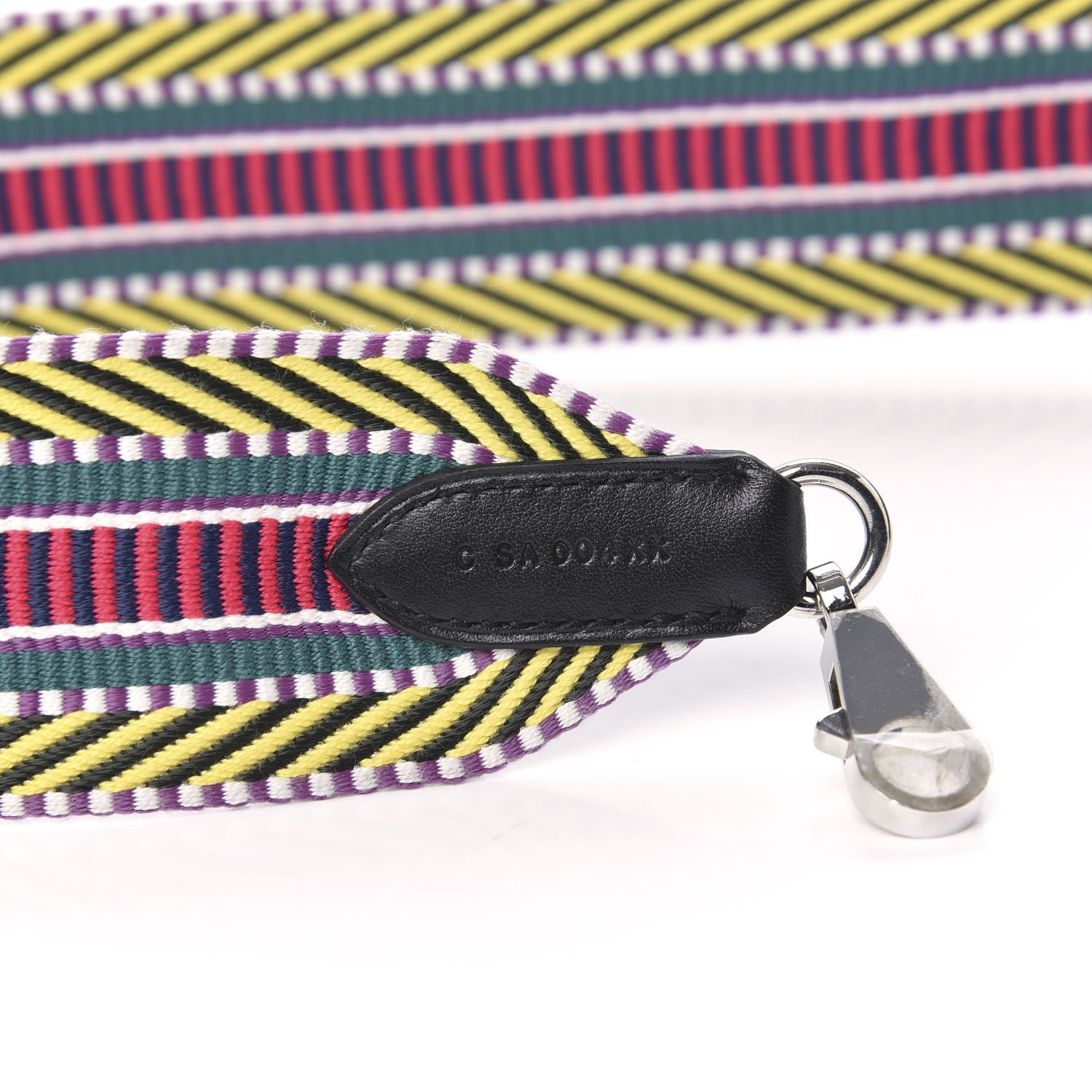 Hermes Toile Swift 50mm Sangle Cavale Shoulder Strap Multicolor Black 3 of 6