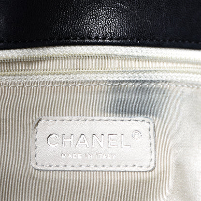Chanel Washed Lambskin Quilted Maxi Chain Around Flap Black 5 of 9