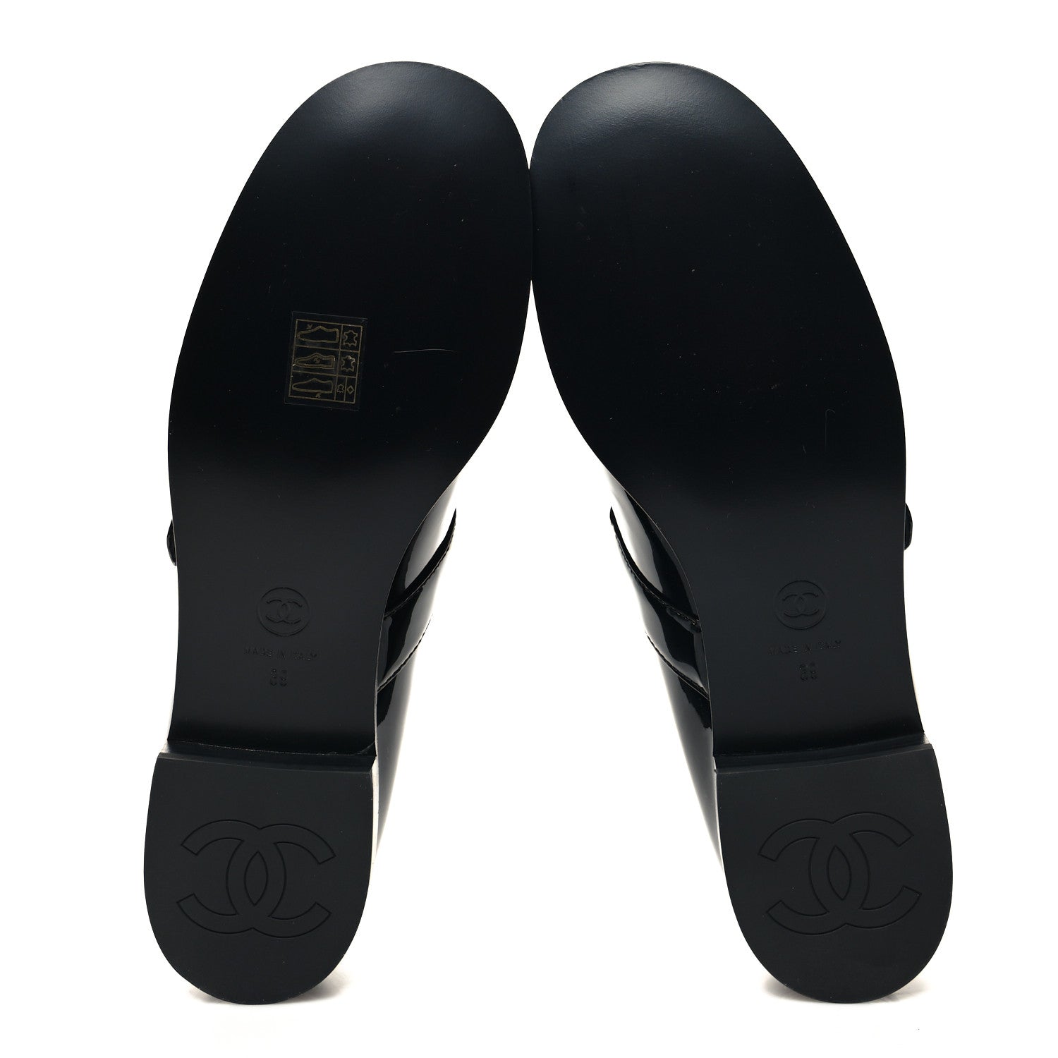 Chanel Patent Calfskin Mary Janes Flats 39 Black 5 of 8
