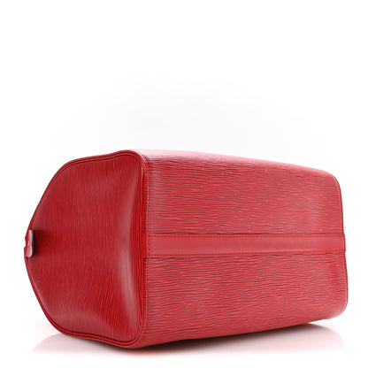 Louis Vuitton Epi Speedy 30 Castillan Red 3 of 9