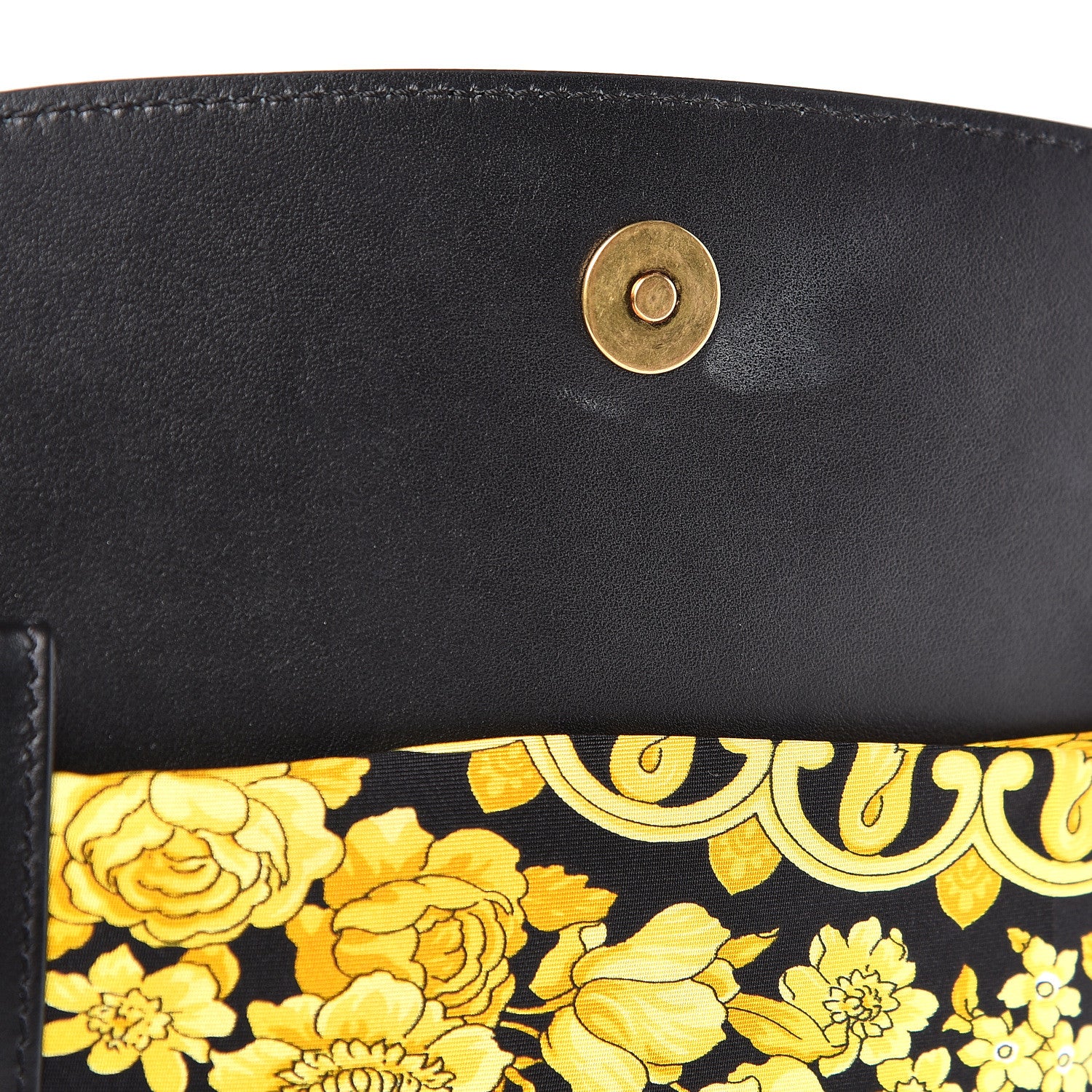 Versace Calfskin Shoulder Bag With Scarf Black 8 of 14
