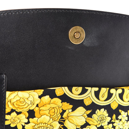 Versace Calfskin Shoulder Bag With Scarf Black 8 of 14
