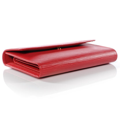 Louis Vuitton Epi Porte Tresor Etui Papiers Wallet Castillan Red 4 of 8