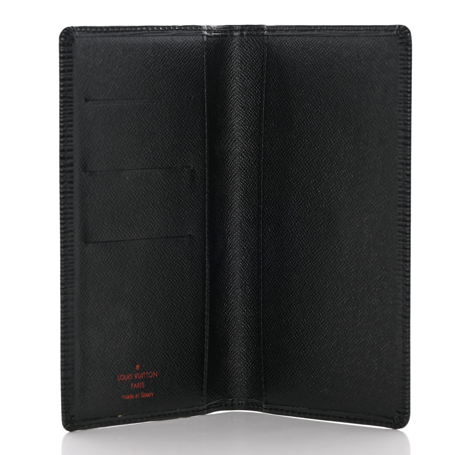 Louis Vuitton Epi Checkbook Organizer Wallet Black 5 of 7