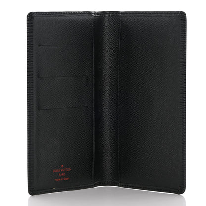 Louis Vuitton Epi Checkbook Organizer Wallet Black 5 of 7