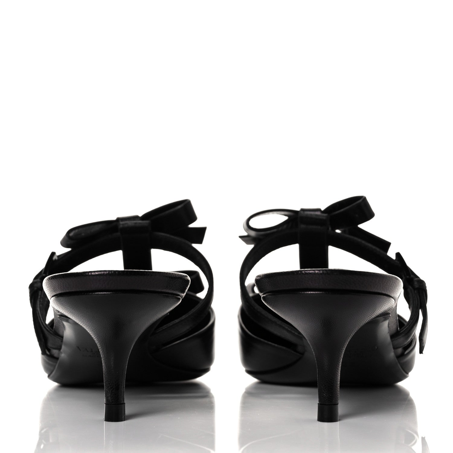 Valentino Garavani Nappa French Bow 45mm Mules 36 Black 5 of 9
