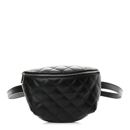 Chanel Calfskin Quilted Waist Belt Bag Black 1 of 14