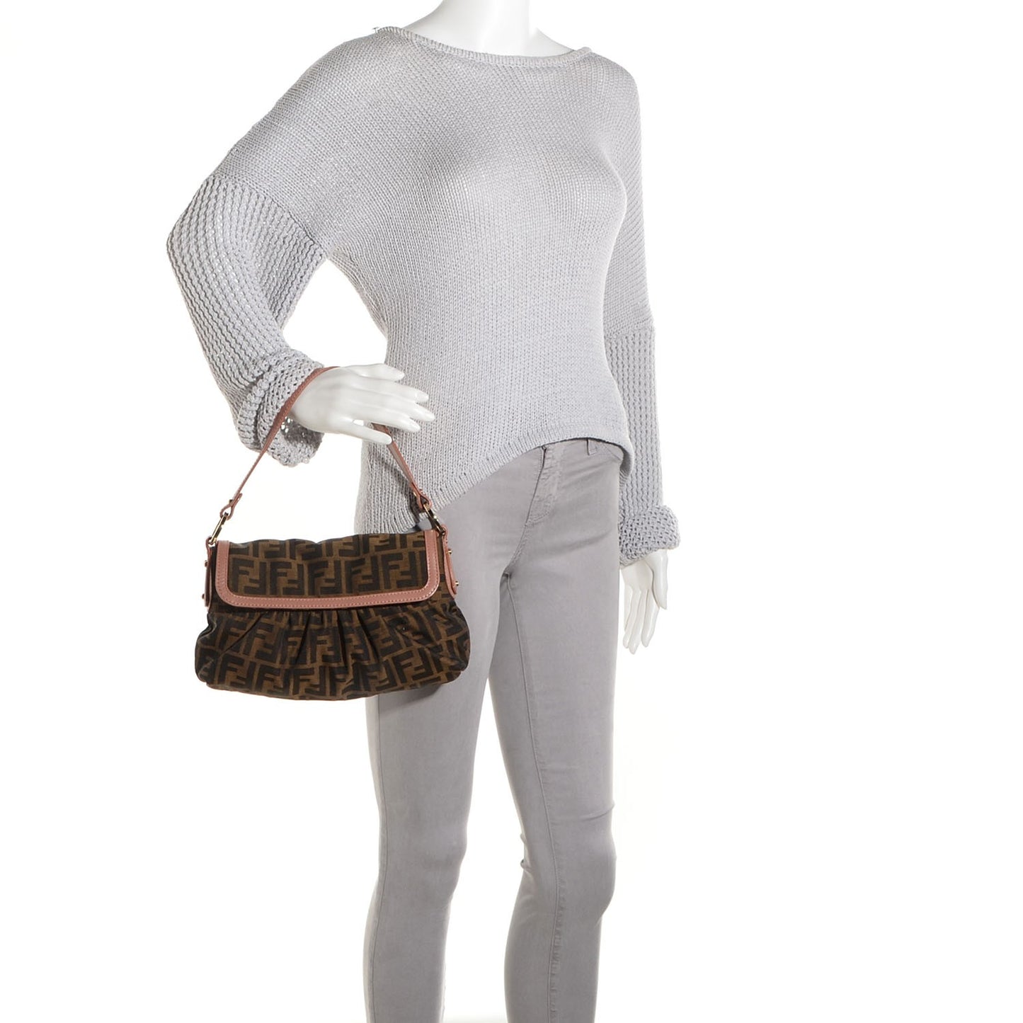 Zucca Cuoio Lucido Small Chef Shoulder Bag Tobacco Bois de Rose