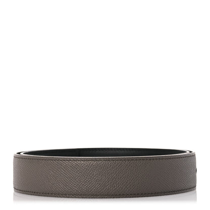 Hermes Swift Epsom 24mm Belt Strap 80 Black Etoupe 1 of 8