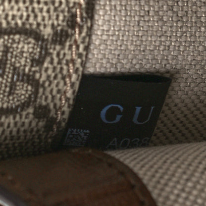 Gucci GG Supreme Monogram Azalea Calfskin Mini Retro Interlocking G Flap Shoulder Bag Beige Ebony Brown Sugar 7 of 10