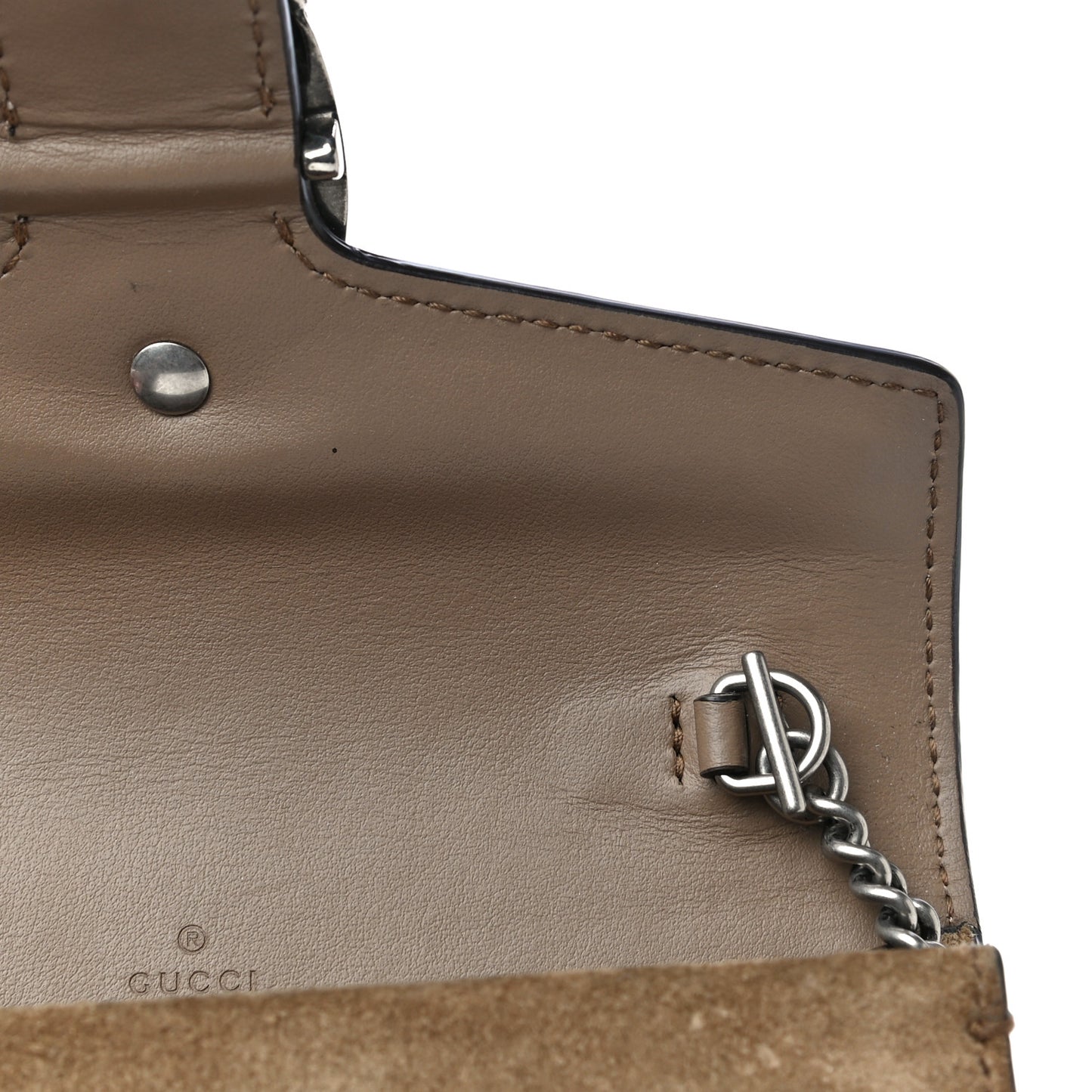 GG Supreme Monogram Super Mini Dionysus Shoulder Bag Taupe