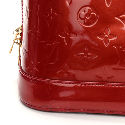Louis Vuitton Vernis Alma MM Pomme D'Amour 14 of 15