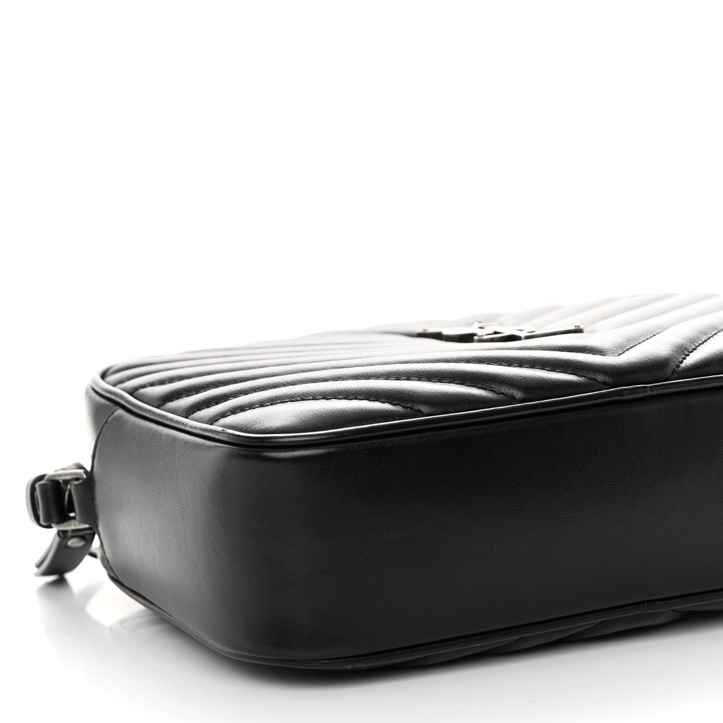 Calfskin Matelasse Monogram Lou Camera Bag Black