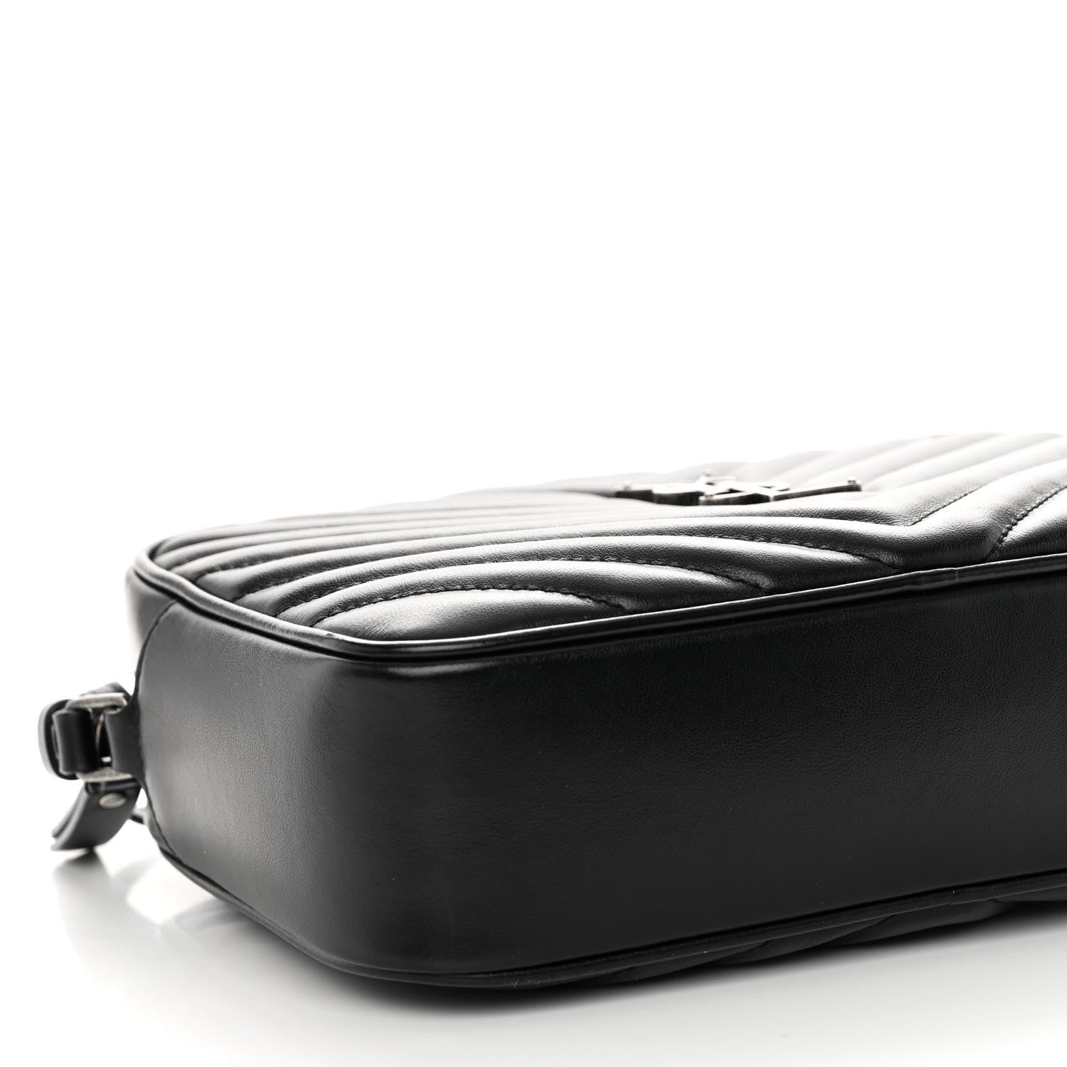 Saint Laurent Calfskin Matelasse Monogram Lou Camera Bag Black 8 of 9