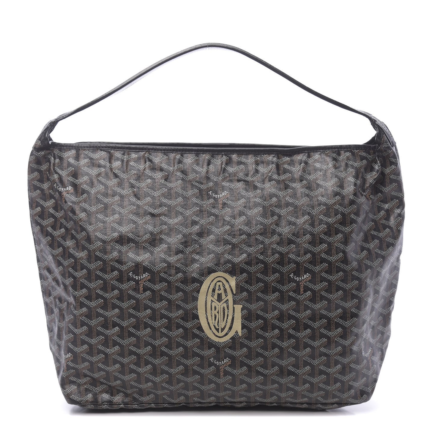 Goyardine Fidji Zip Hobo Black