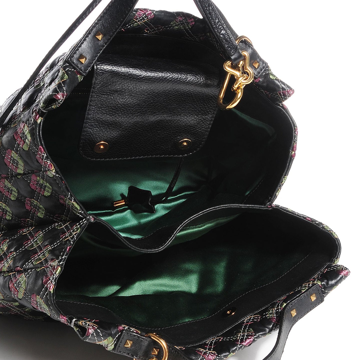 Leather Quilted Robert Leslie Bag Black