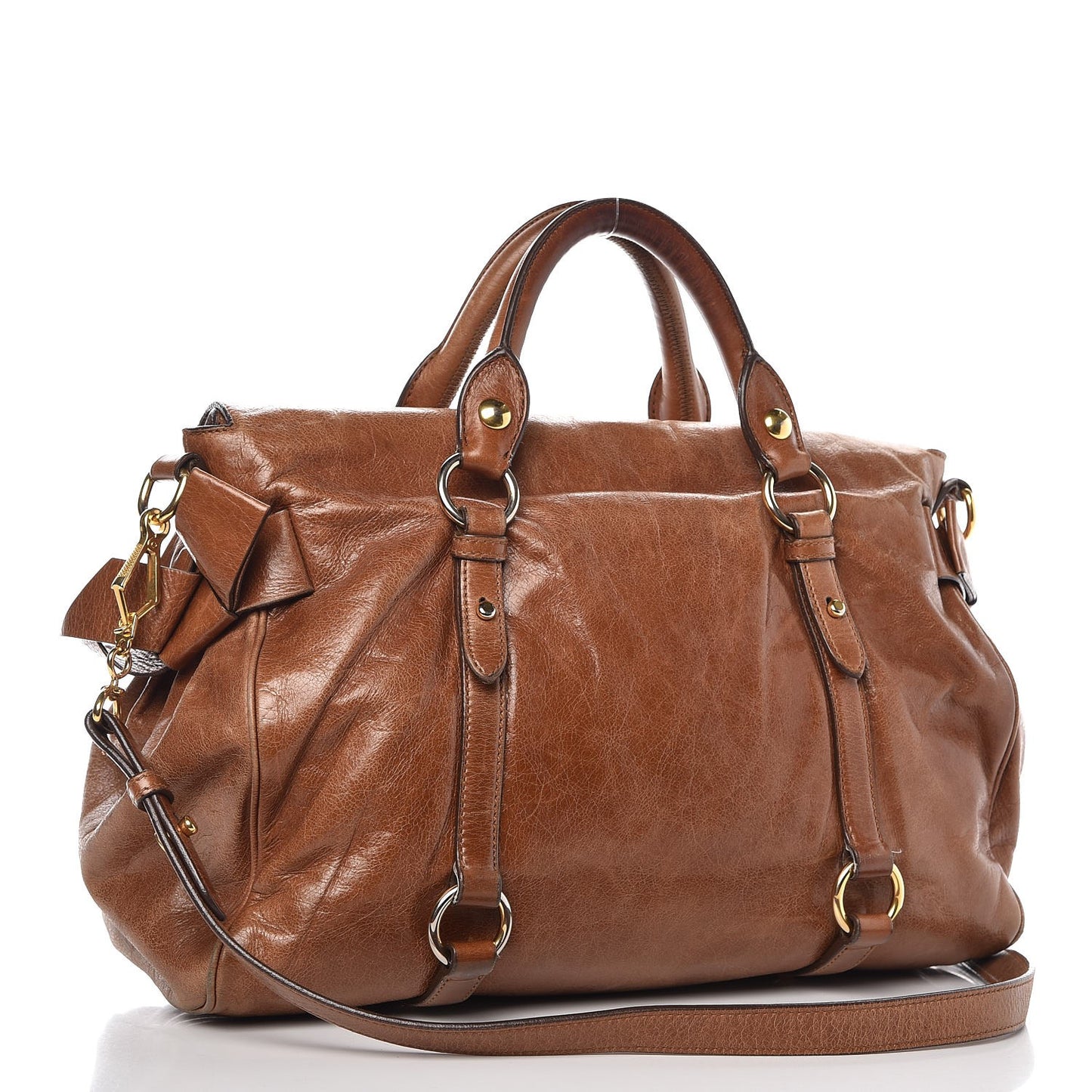 Vitello Lux Medium Bow Bag Palissandro