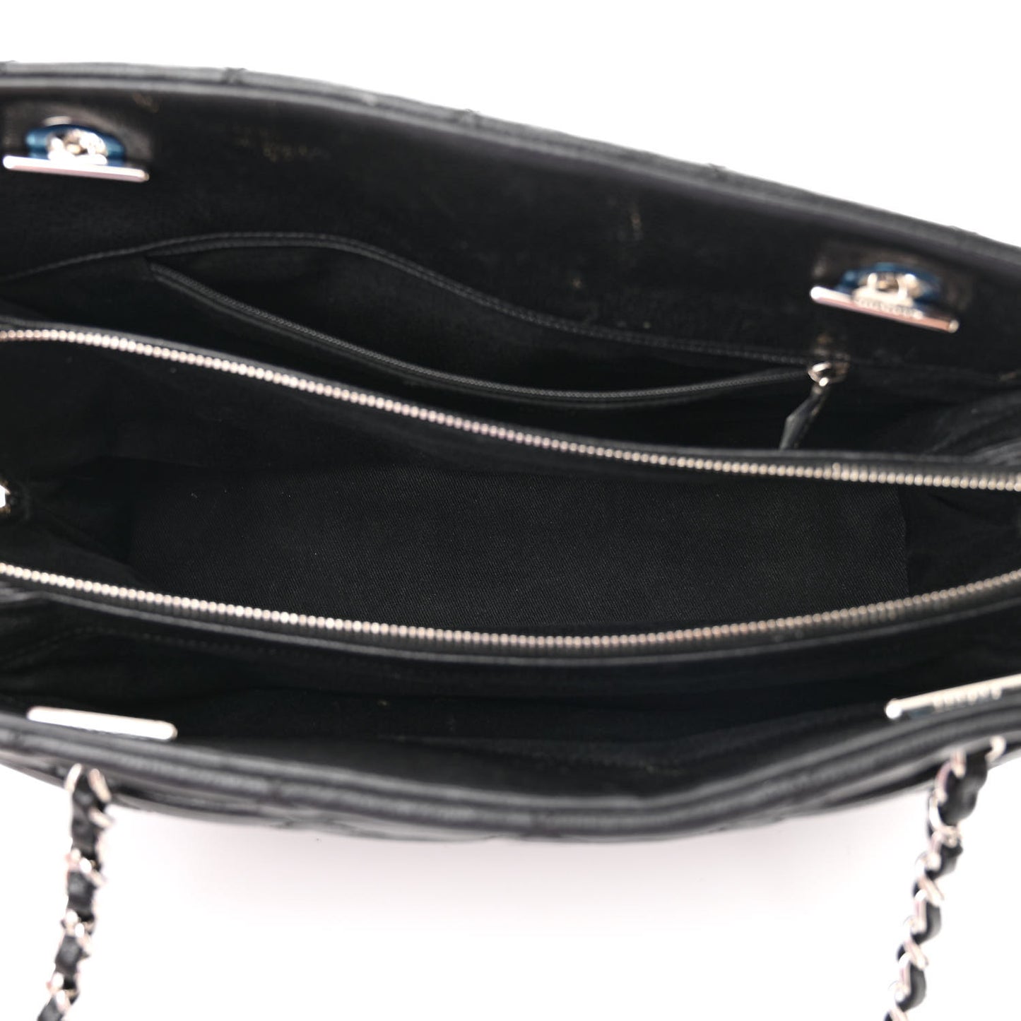 Caviar Quilted Timeless CC Soft Tote Black