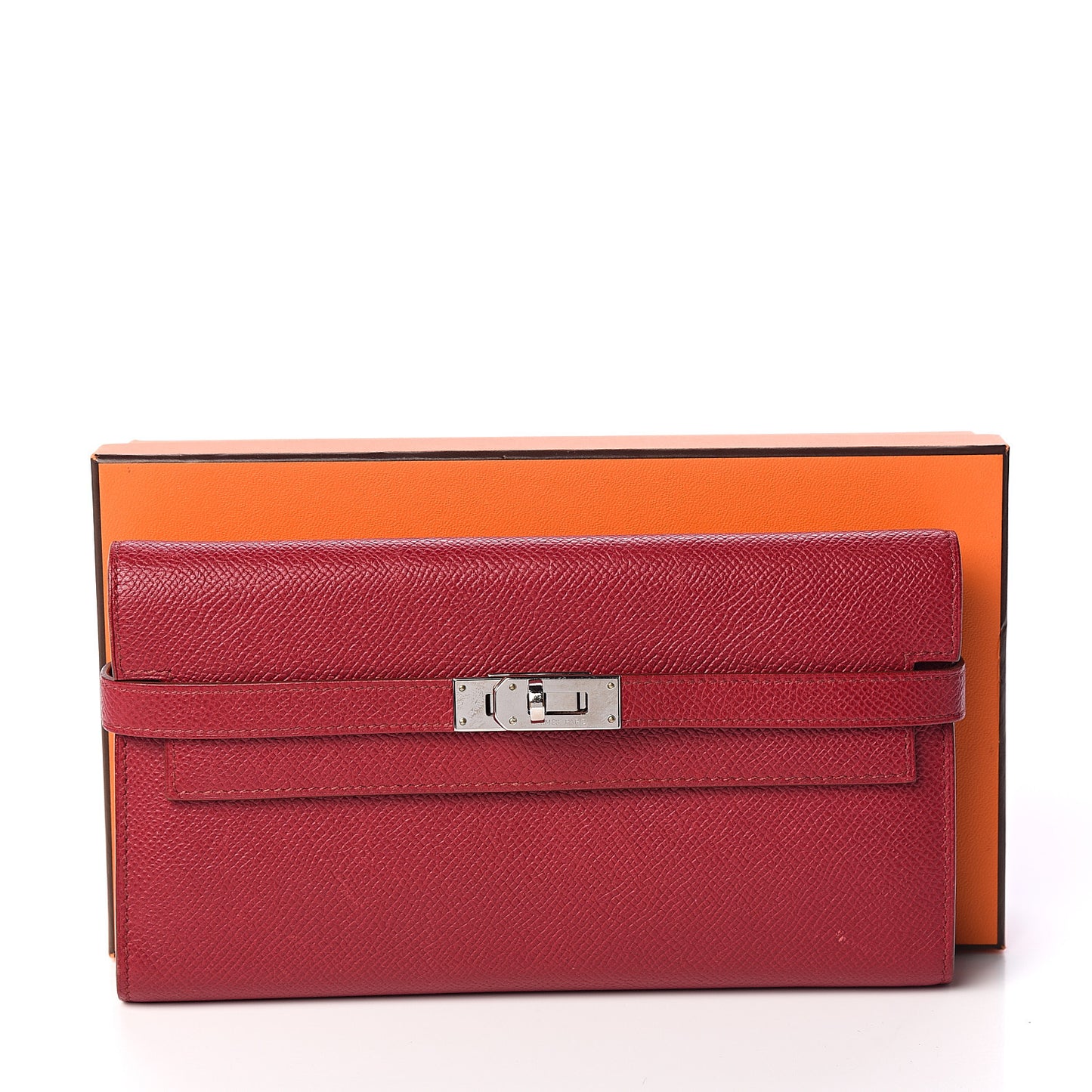 Epsom Kelly Longue Wallet Rubis