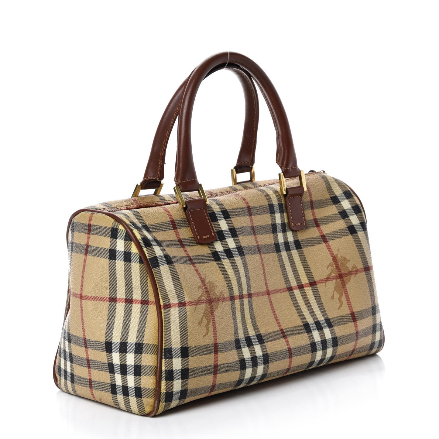 Haymarket Check Satchel Brown
