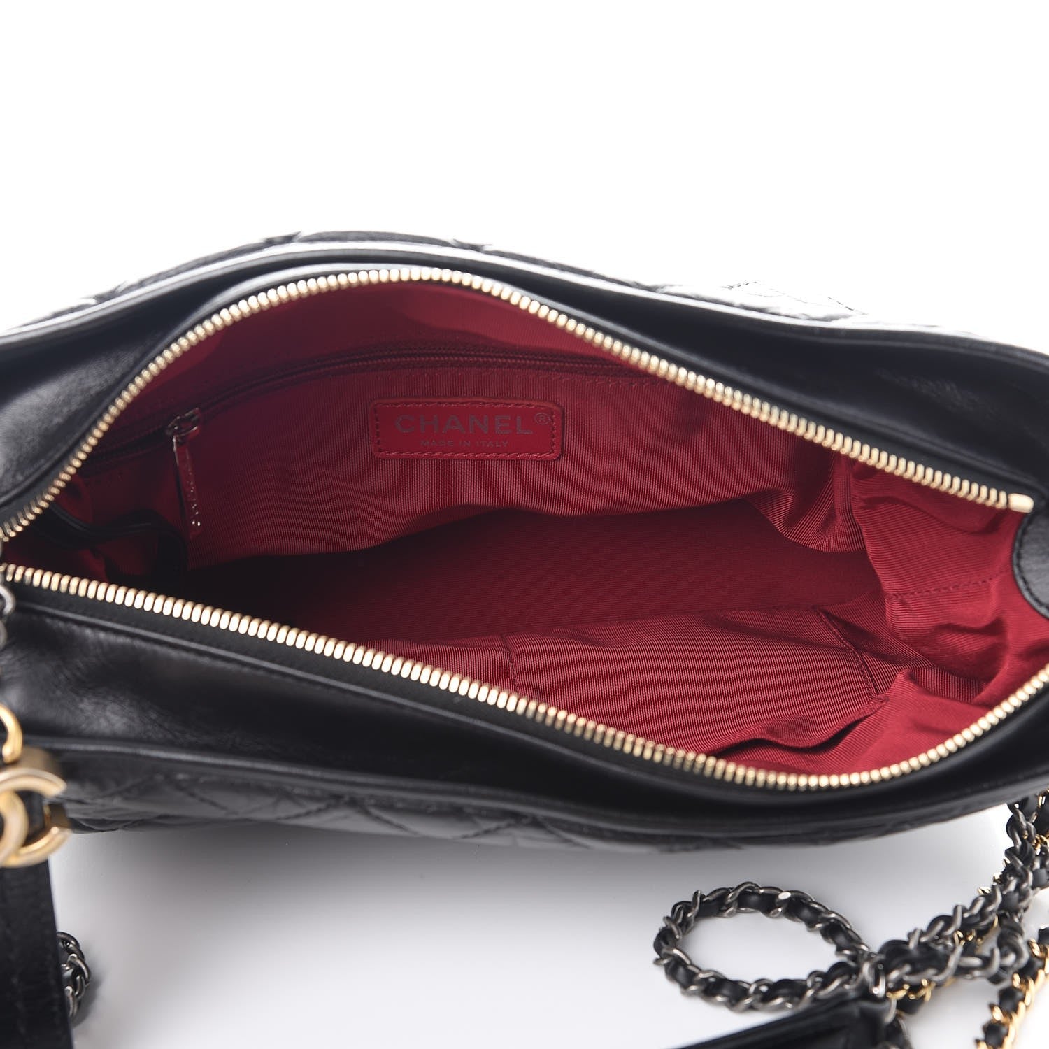 Chanel Aged Calfskin Quilted Medium Gabrielle Hobo Black 7 of 10