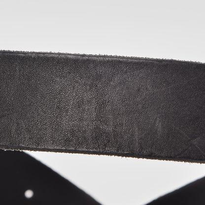 Gucci Calfskin Snake Belt 95 38 Black 8 of 9