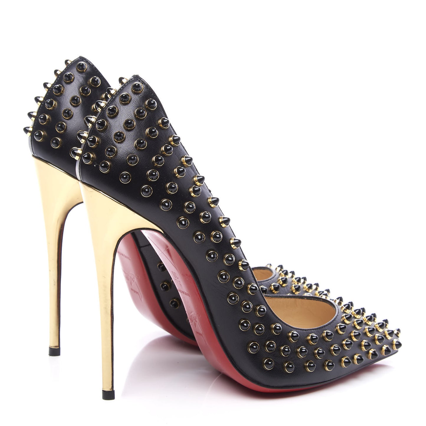 Kid Specchio Follies Cabo 120 Pumps 38 Black Gold