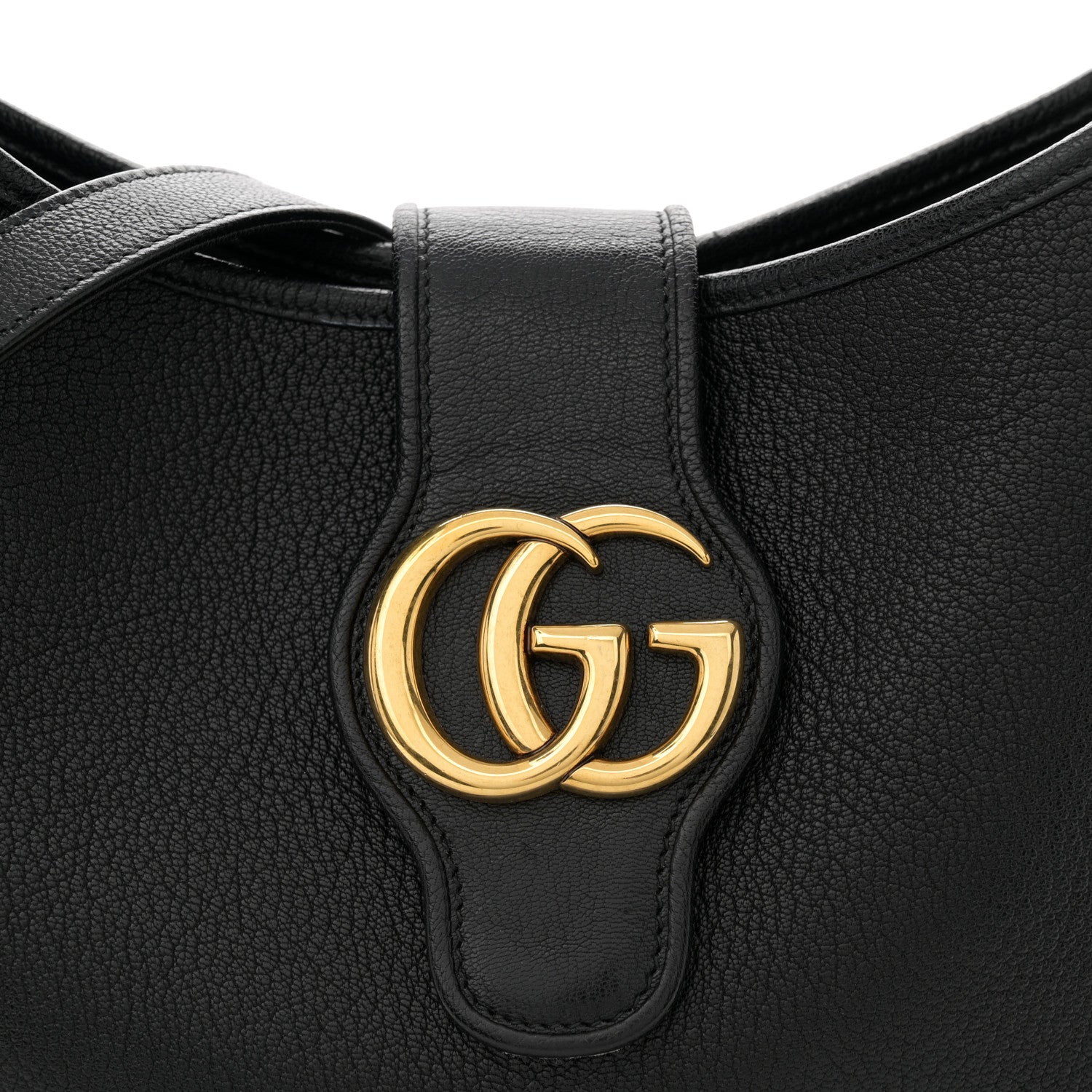 Gucci Goatskin Medium Aphrodite Shoulder Bag Black 8 of 13