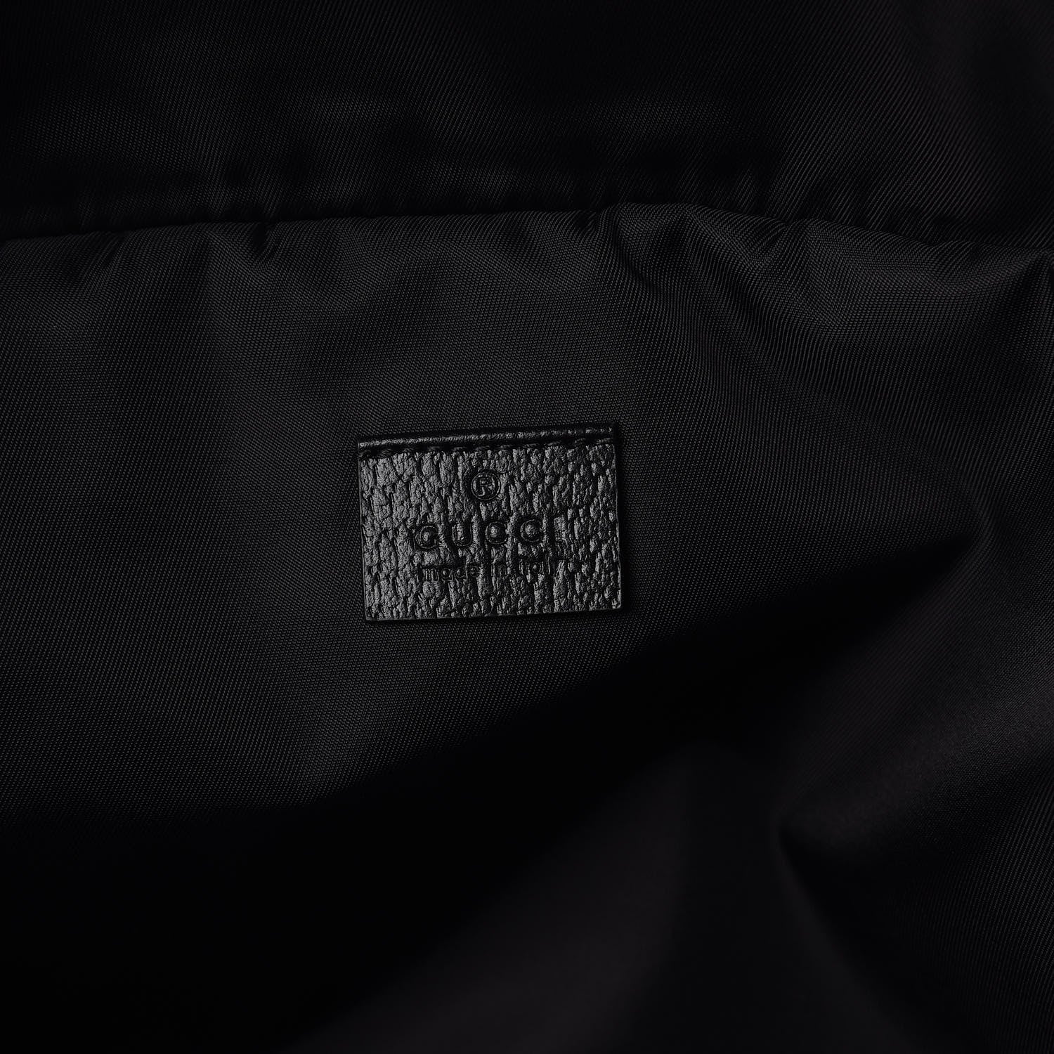 Gucci Nylon 80s Logo Patch Belt Bag Black 8 of 12