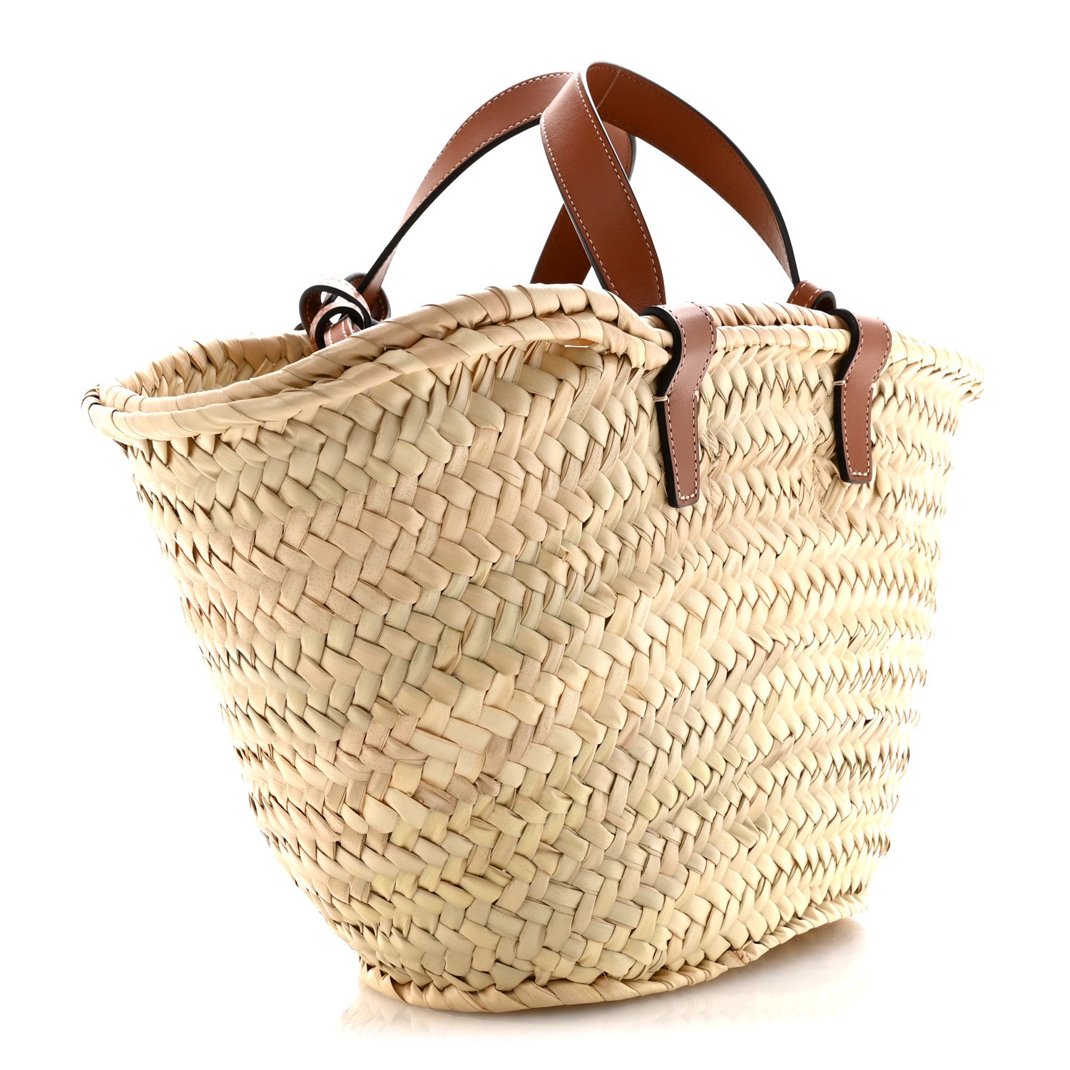 Celine Palm Leaf Calfskin Triomphe Teen Panier Tan 3 of 11