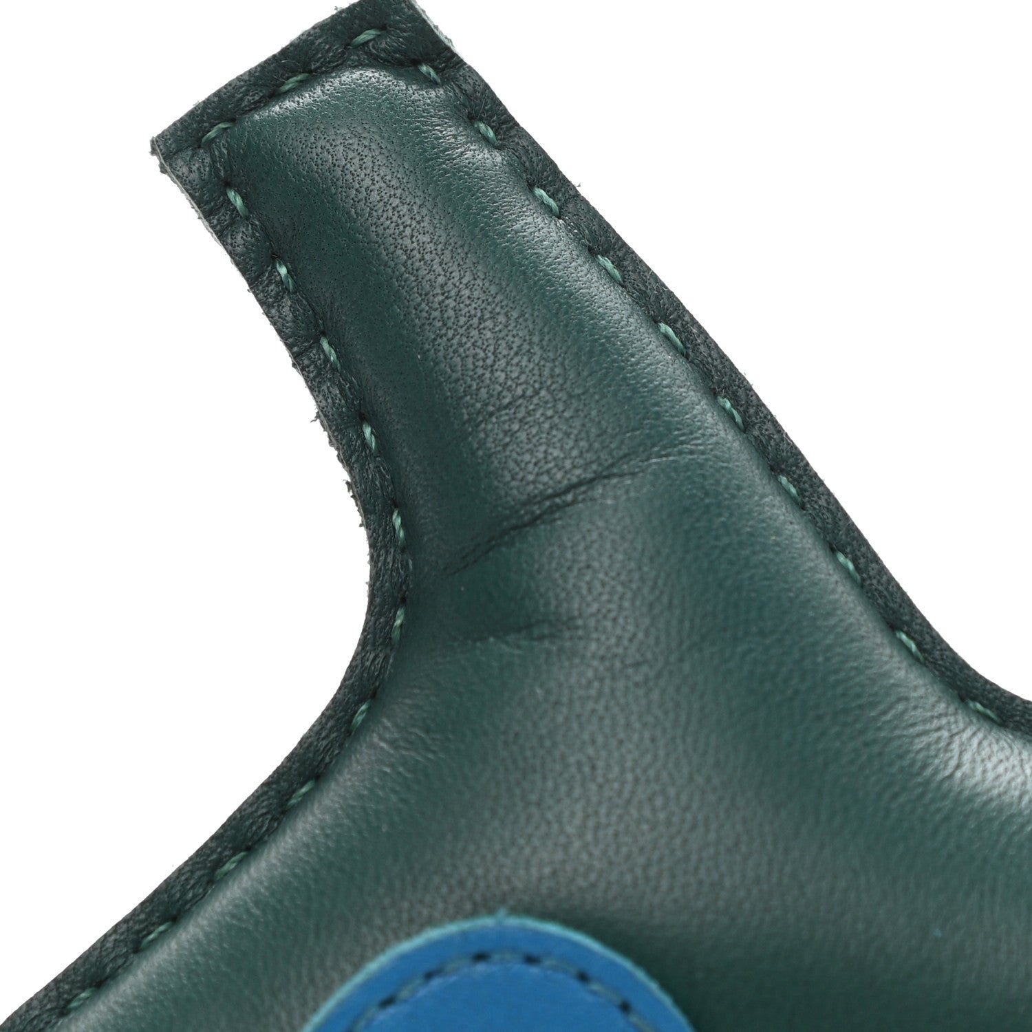 Hermes Milo Lambskin Grigri Rodeo Horse Bag Charm PM Malachite Bleu Zanzibar Lime 4 of 4